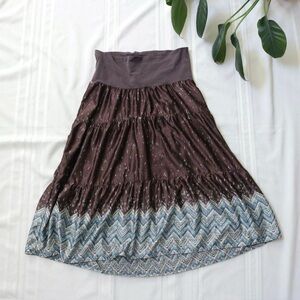 Liz Lange Maternity Target brown tiered skirt